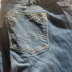 Embroidered Blue Jeans